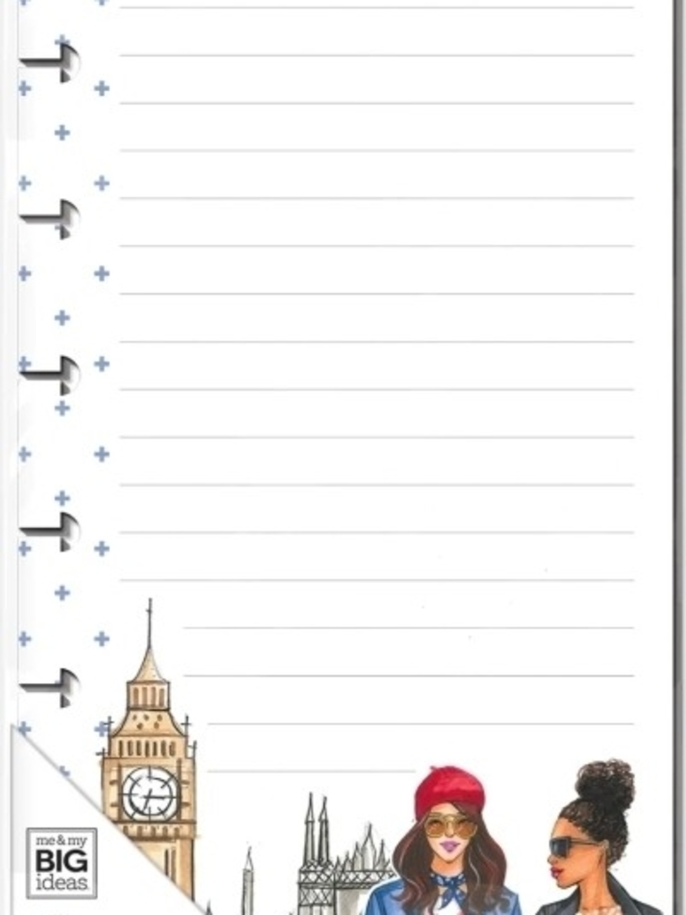 Happy Planner London Fashion Lined Notepad - Classic Half Sheet- NWT!